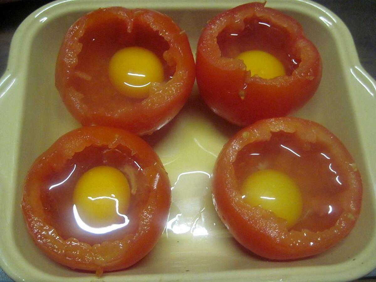 recette Tomates farcies aux œufs.