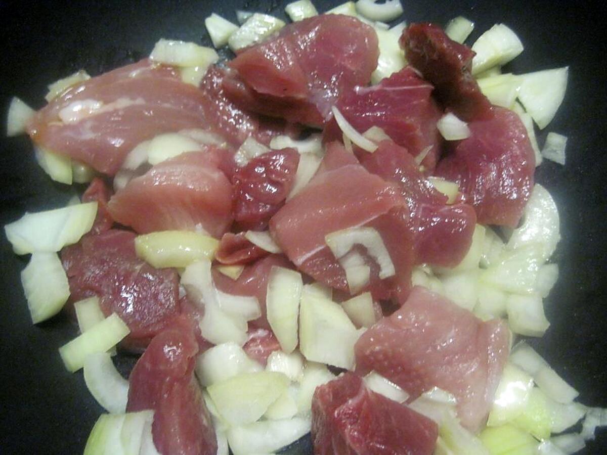 recette Sauté de porc aux pommes de terre vitelottes.