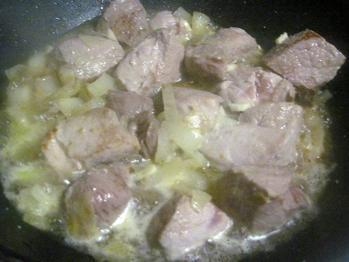 recette Sauté de porc aux pommes de terre vitelottes.