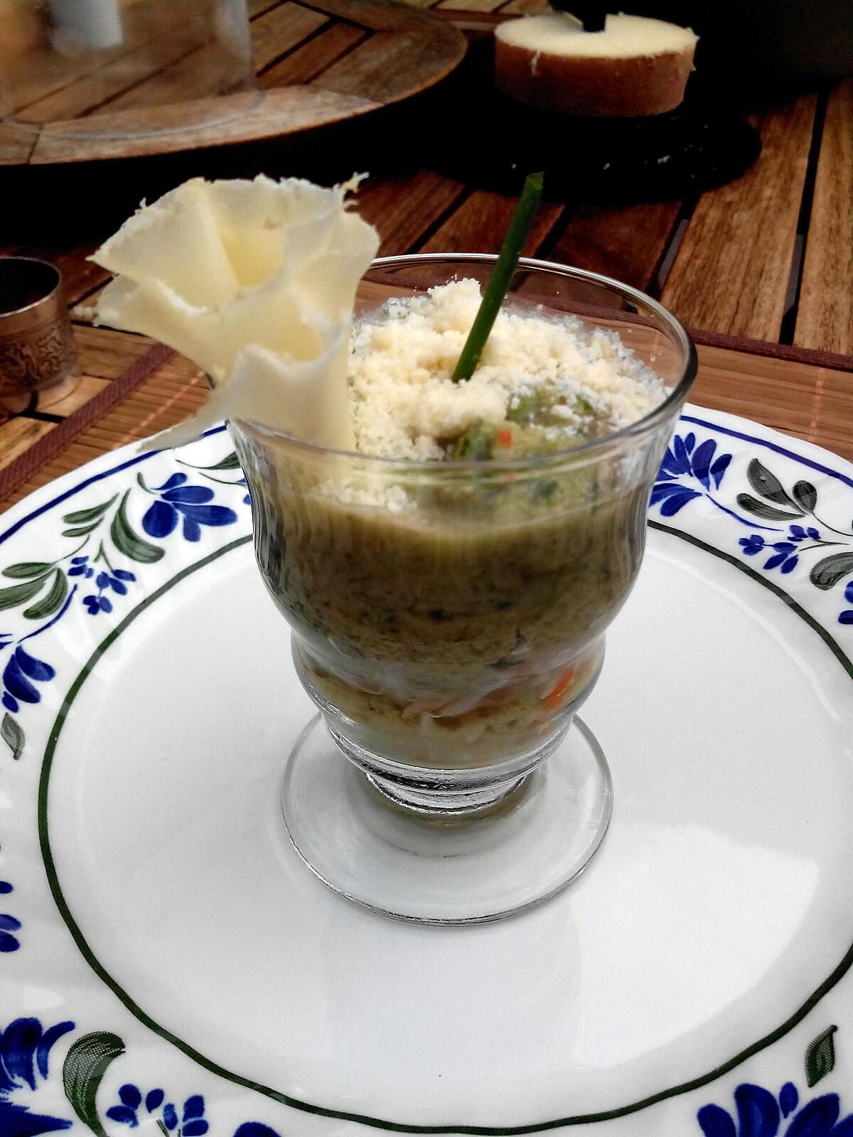 recette Verrine crabe / concombre