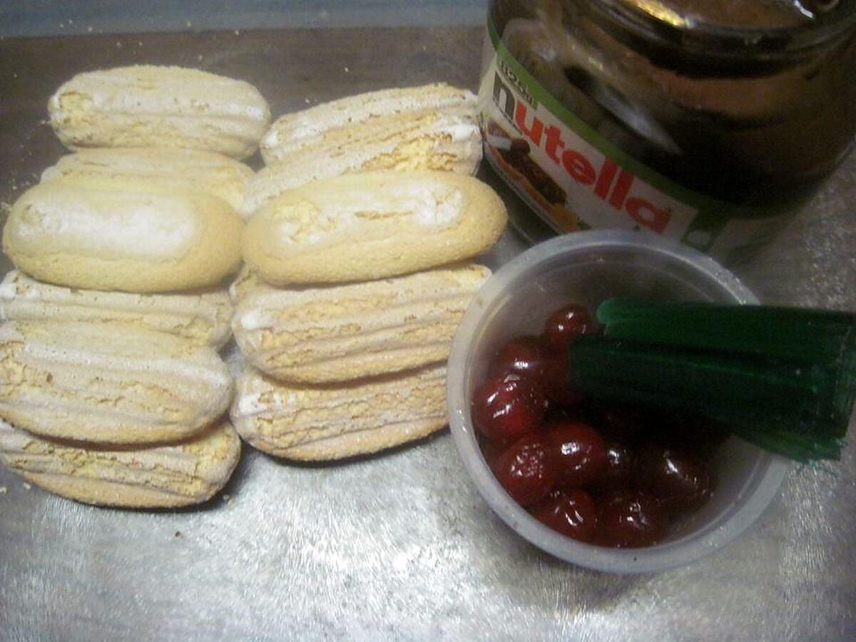 recette Tiramisu au nutela.biscuités.