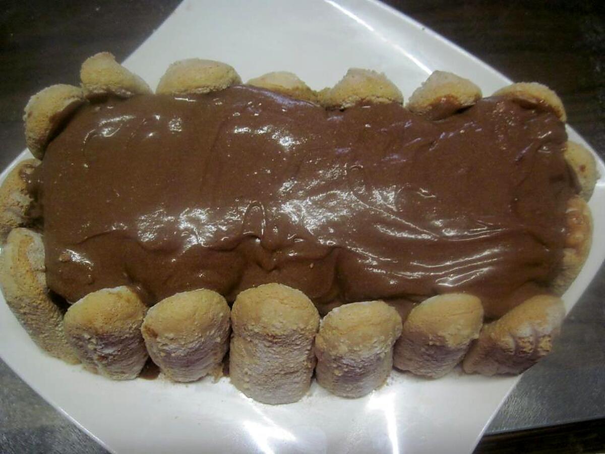 recette Tiramisu au nutela.biscuités.