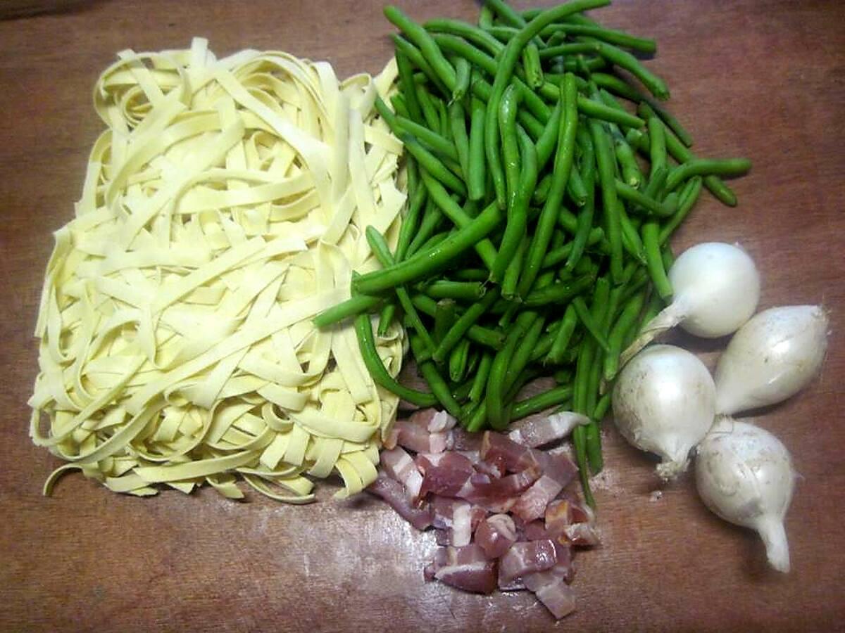 recette Tagliatelle aux trio de légumes.