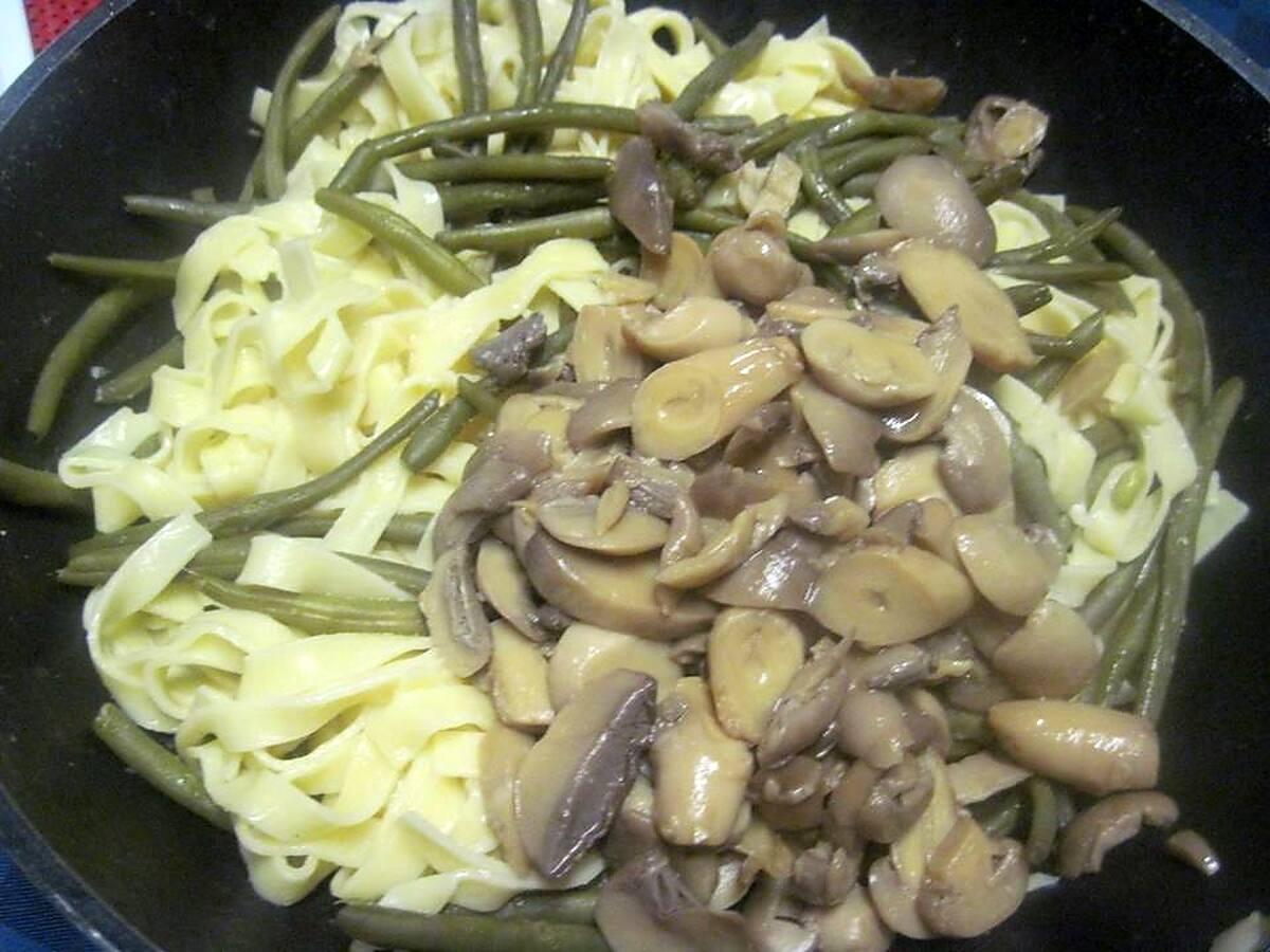 recette Tagliatelle aux trio de légumes.