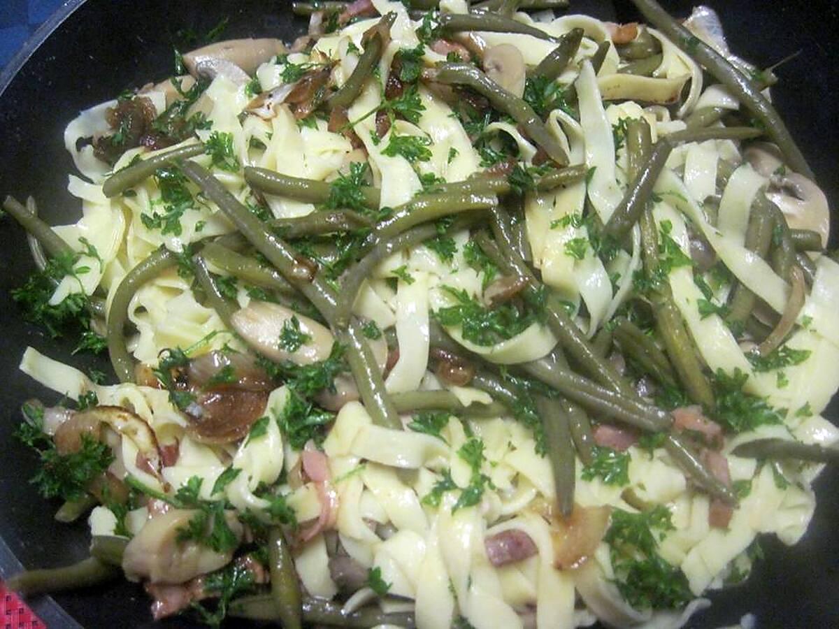 recette Tagliatelle aux trio de légumes.