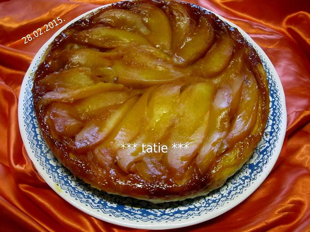 recette TATIN A LA MANGUE ET AUX POMMES.