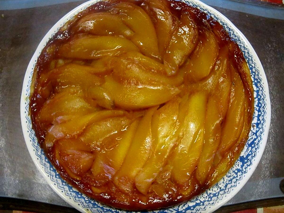 recette TATIN A LA MANGUE ET AUX POMMES.