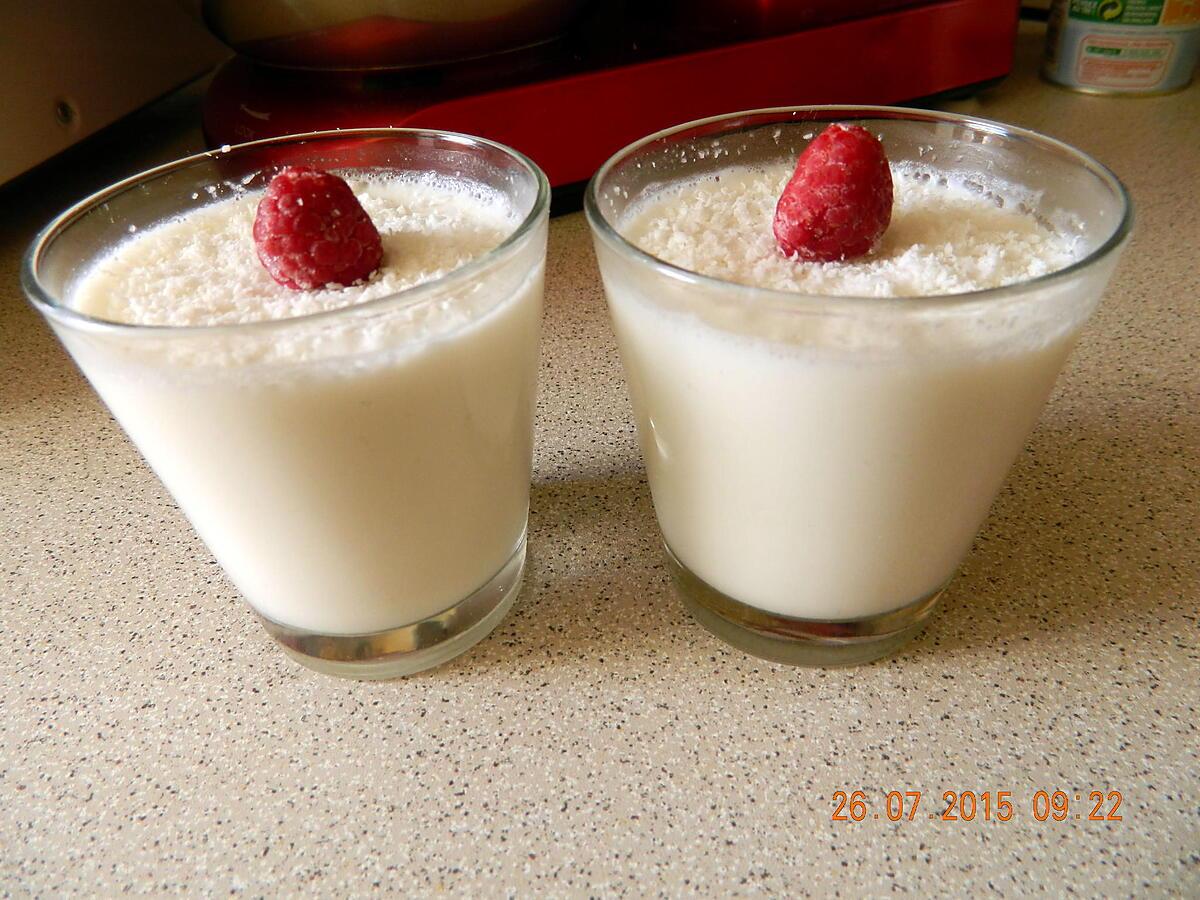 recette Panna cotta coco