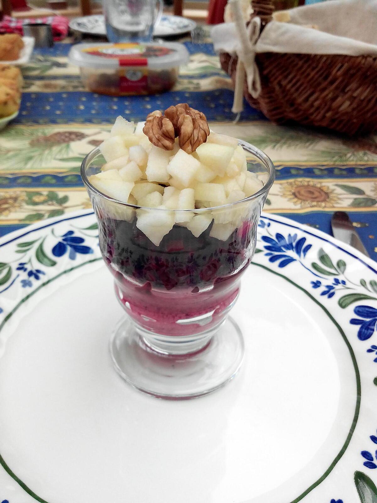 recette Verrine betterave / pomme