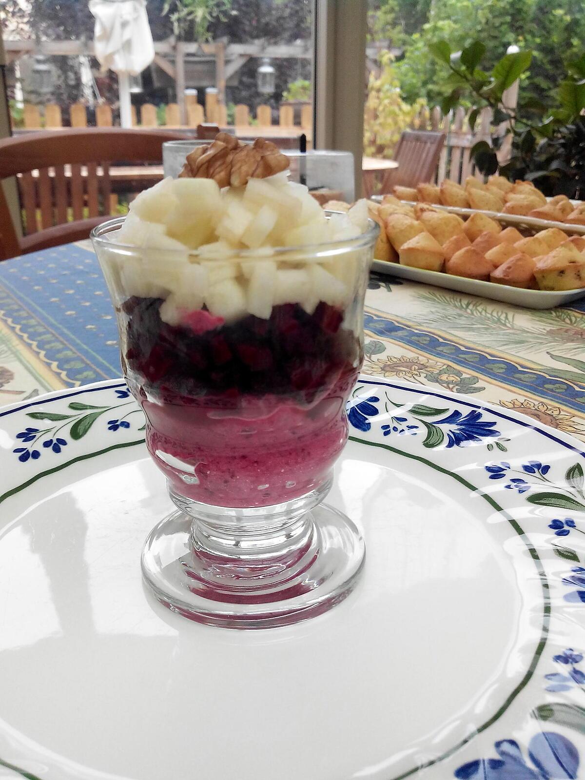 recette Verrine betterave / pomme