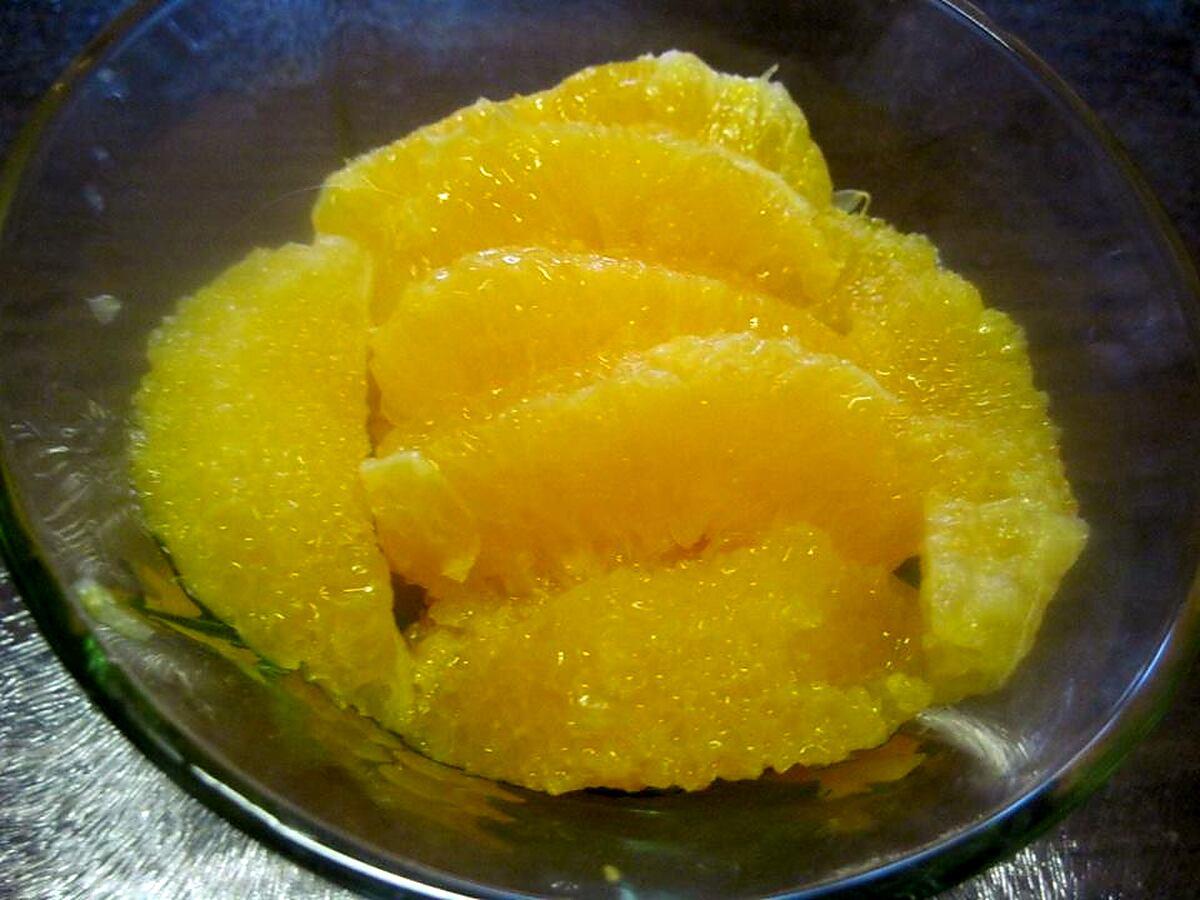 recette Suprême d'orange à la cannelle et spéculoos.