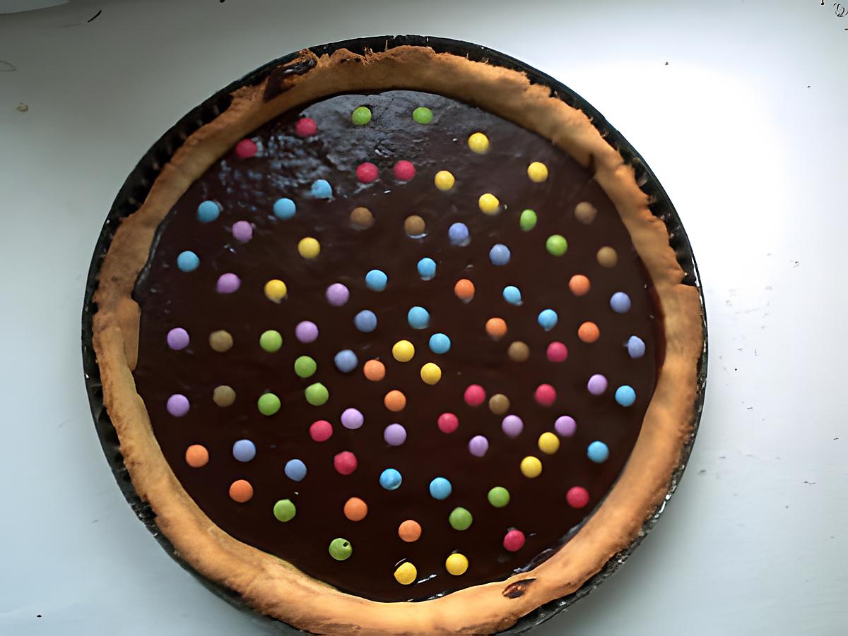 recette TARTE AU CHOCOLAT ET AU SMARTIES