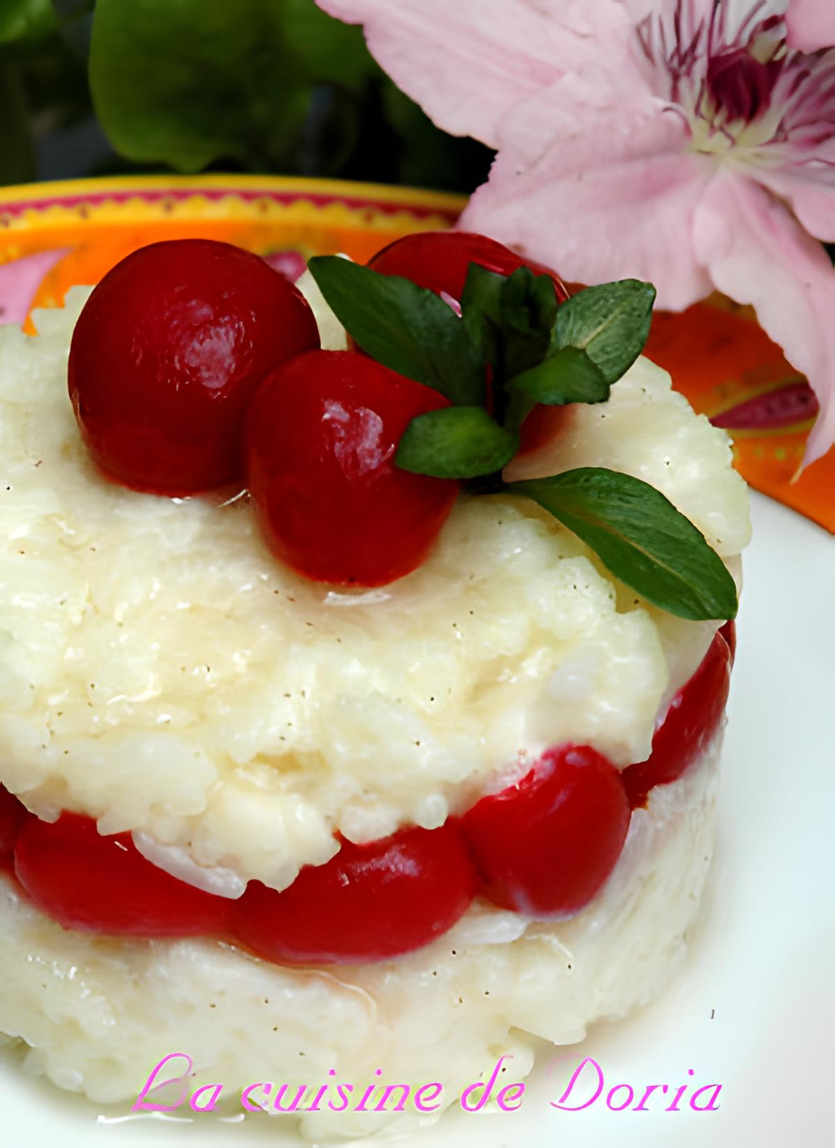 recette Riz au lait aux cerises