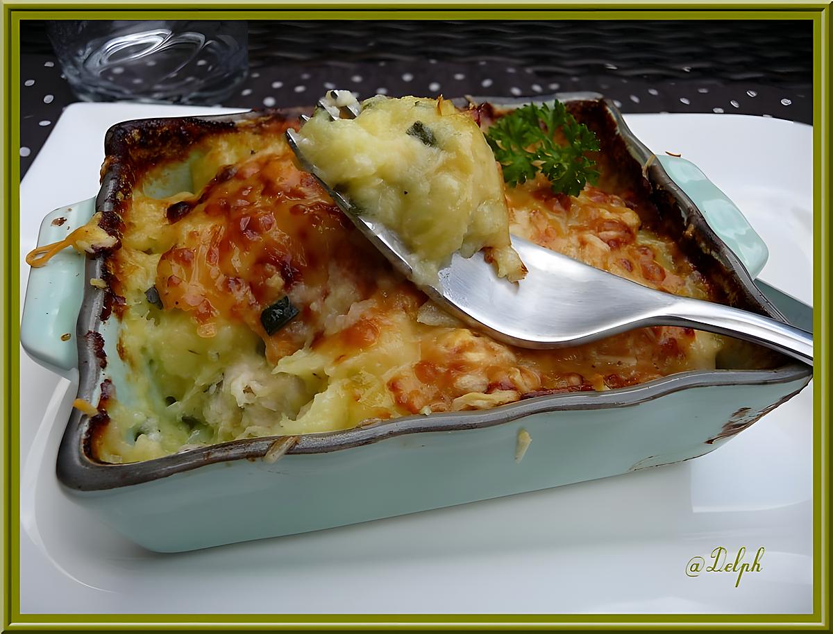 recette Hachis parmentier poulet, courgettes