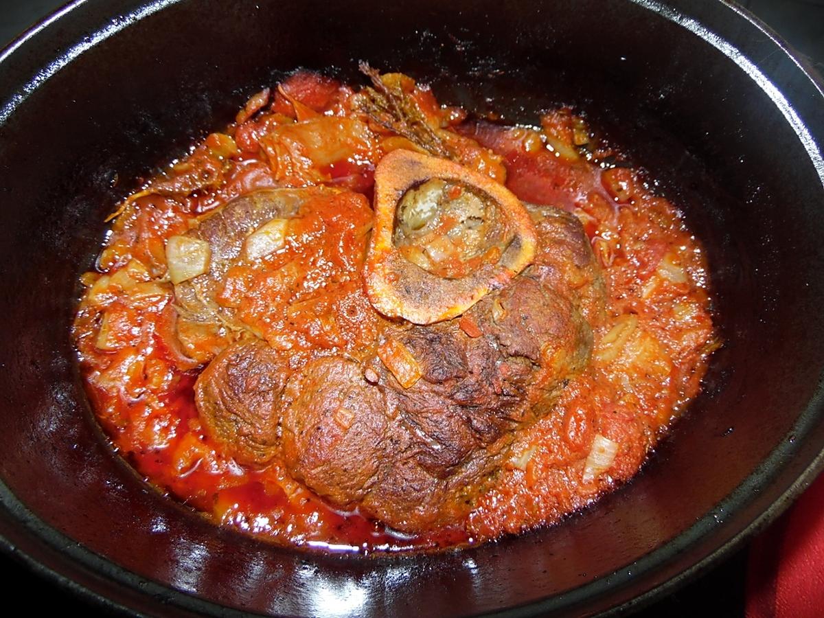 recette Jarret de boeuf à la tomate au four
