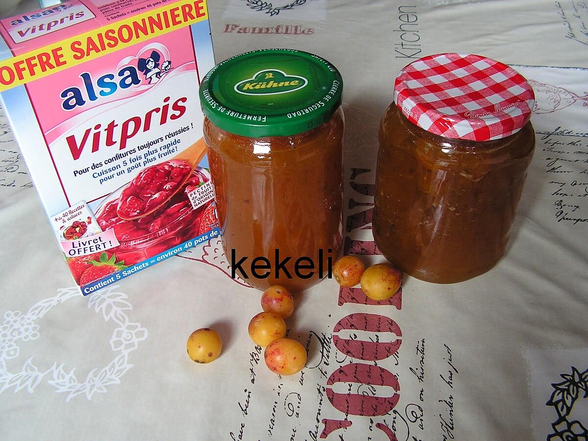 recette Confiture de mirabelle au vitpris