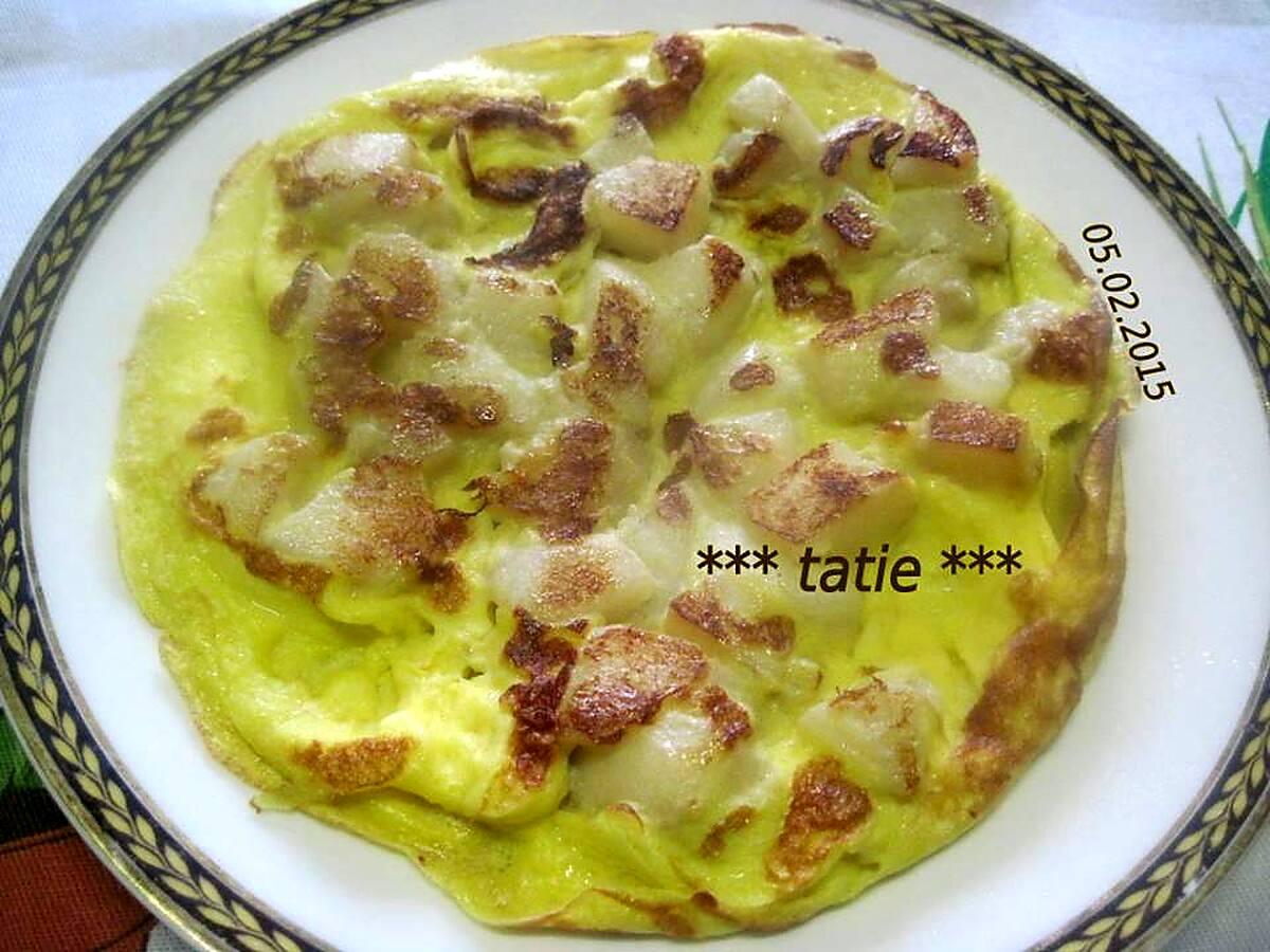 recette Omelette aux poires.