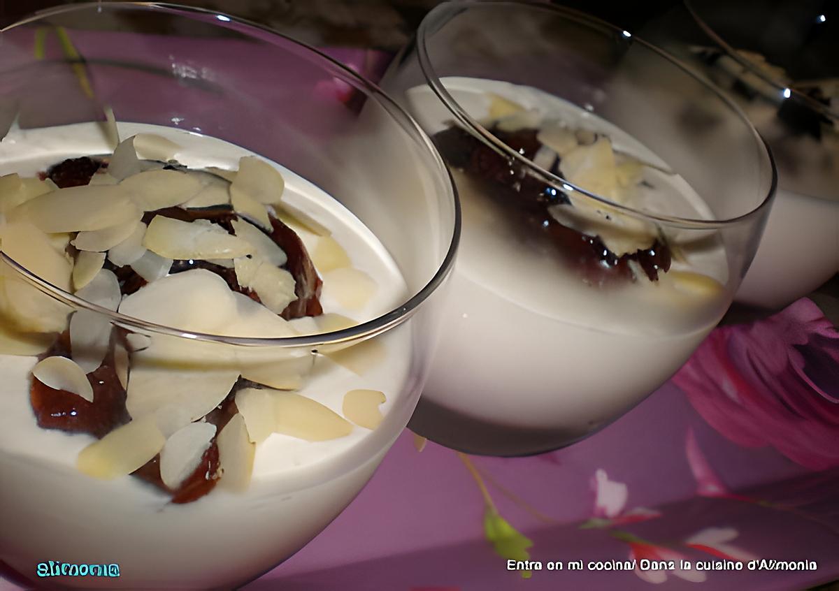 recette MOUSSE DE YAOURT AUX AMANDES