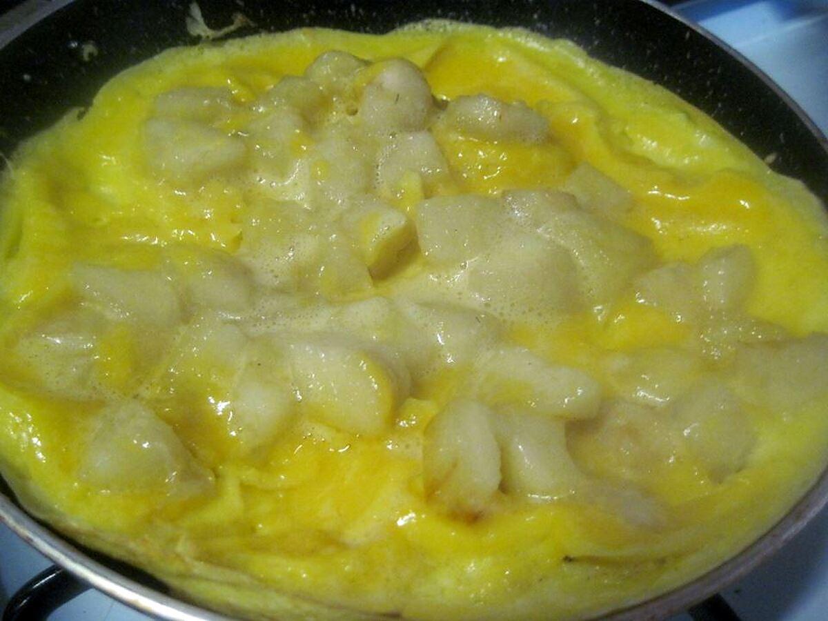 recette Omelette aux poires.