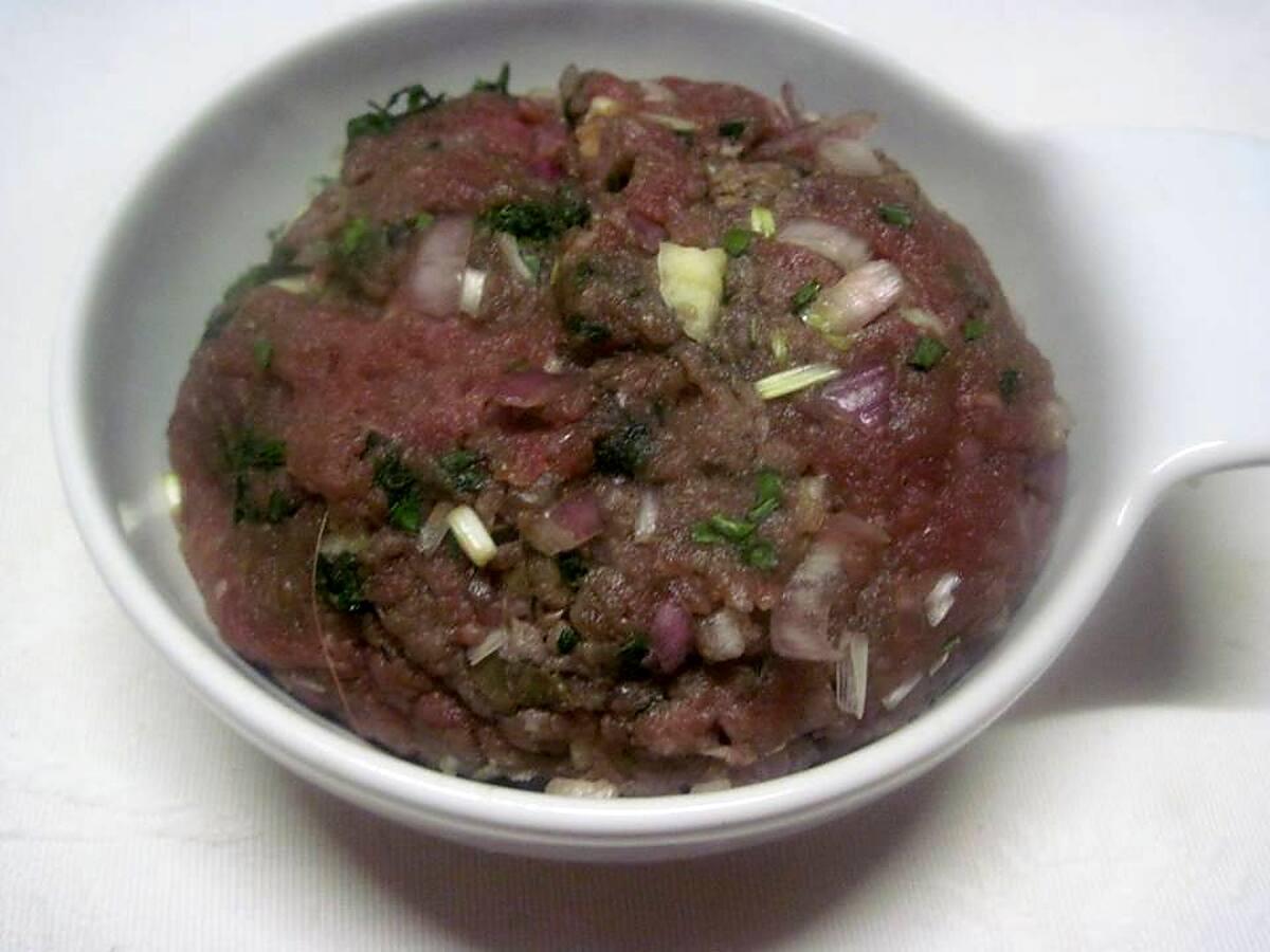 recette Steaks tartare de cheval.