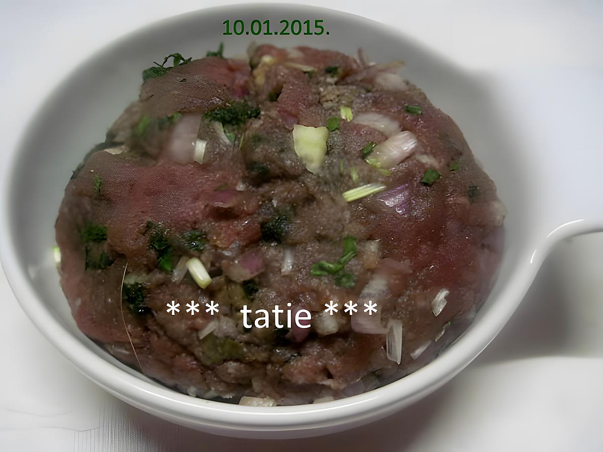 recette Steaks tartare de cheval.