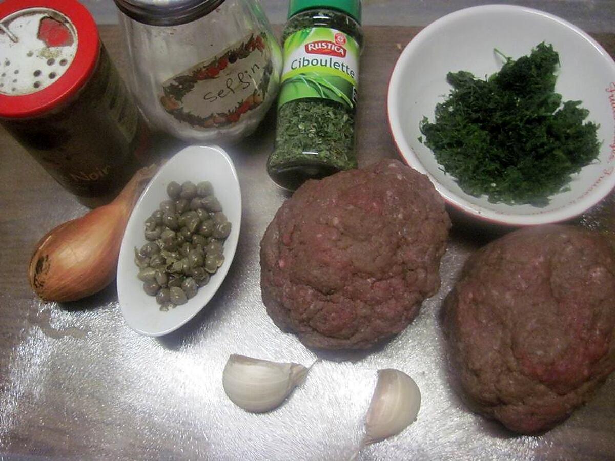 recette Steaks tartare de cheval.