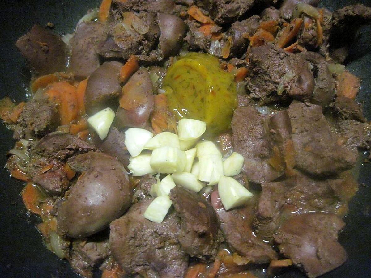 recette Rognons de porc aux carottes.