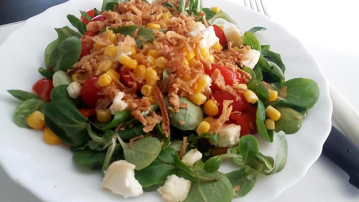 recette Salade croutillante