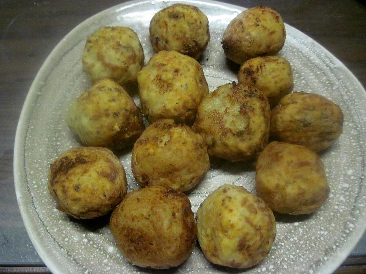 recette Boulettes de pommes de terre.