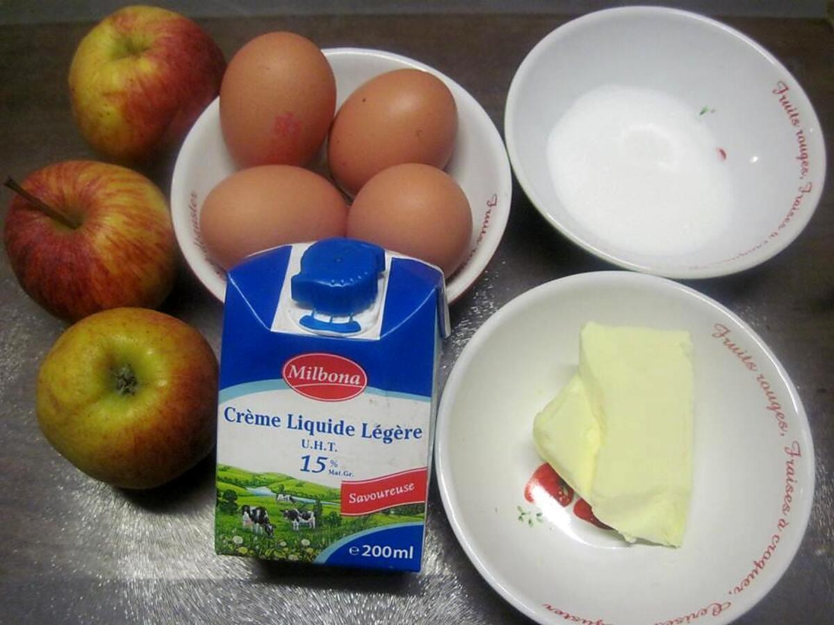 recette Omelettes aux pommes sucrées.