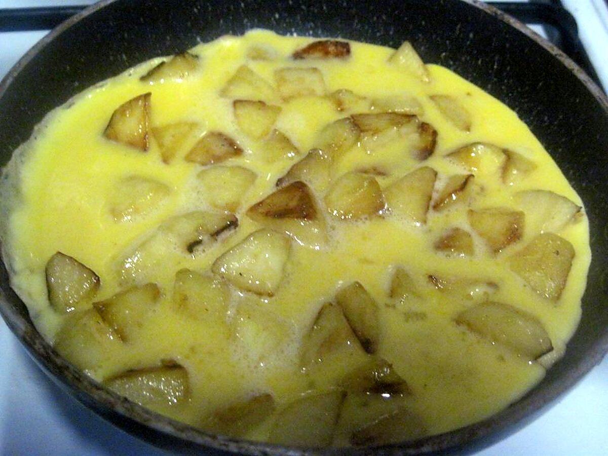 recette Omelettes aux pommes sucrées.