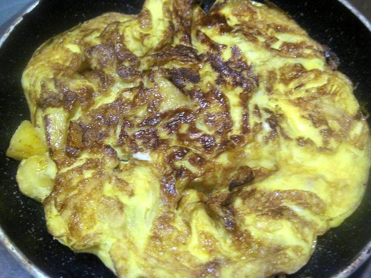 recette Omelettes aux pommes sucrées.