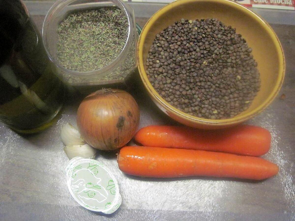 recette Potée de lentilles et viandes.