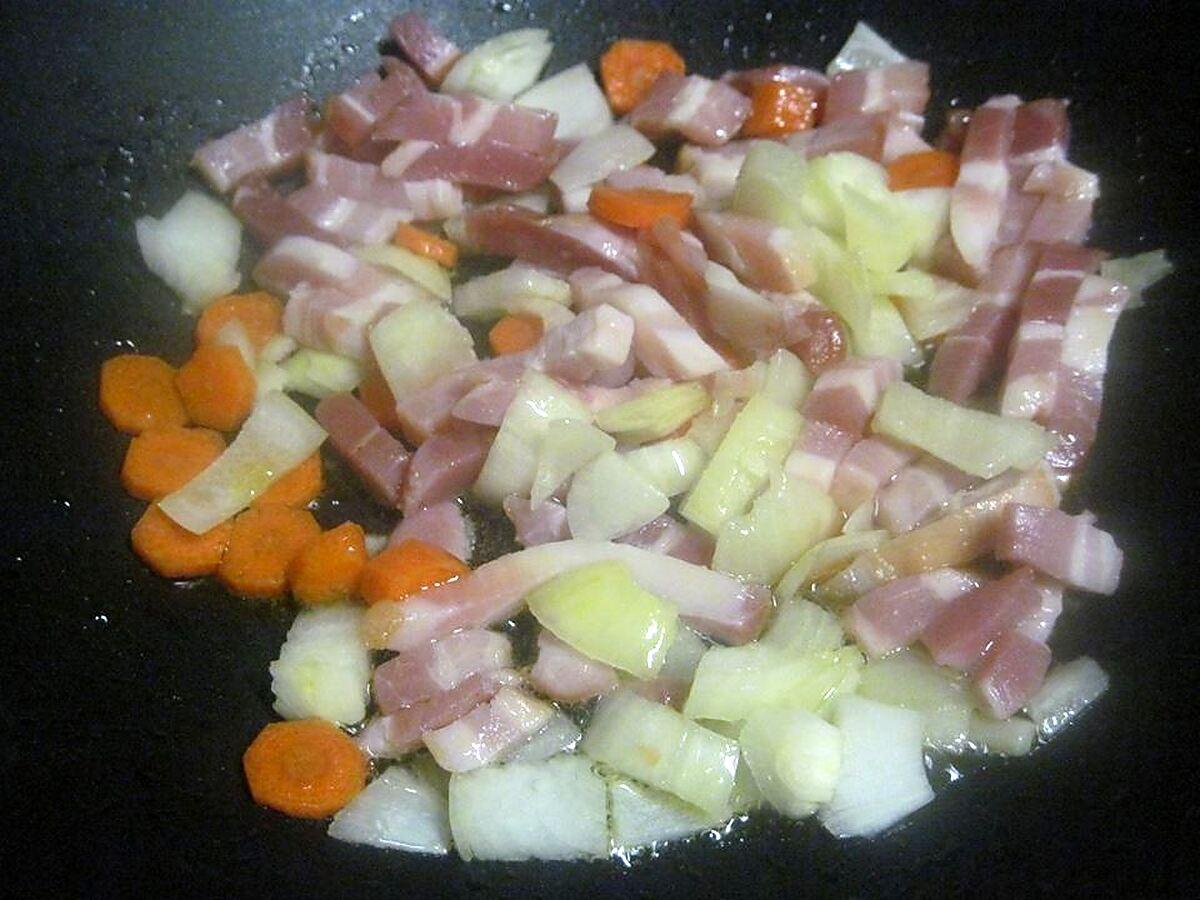 recette Boudin blanc aux pois mange-tout.