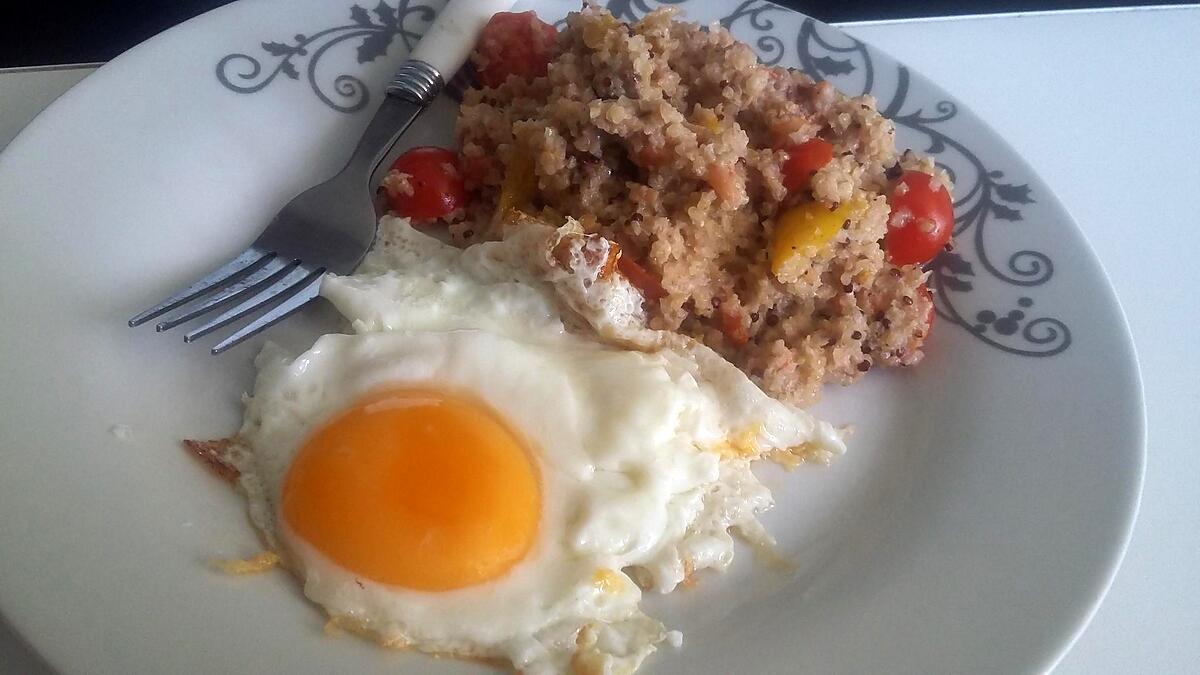 recette Quinoa aux crevettes et légumes