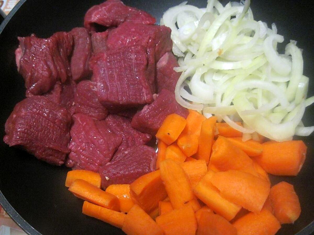 recette Bœuf Bourguignon et carottes.