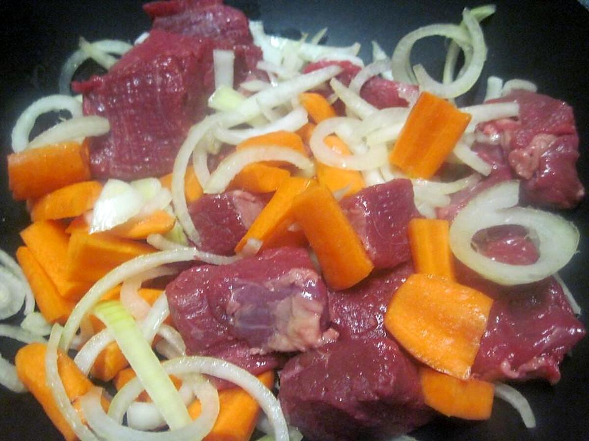 recette Bœuf Bourguignon et carottes.