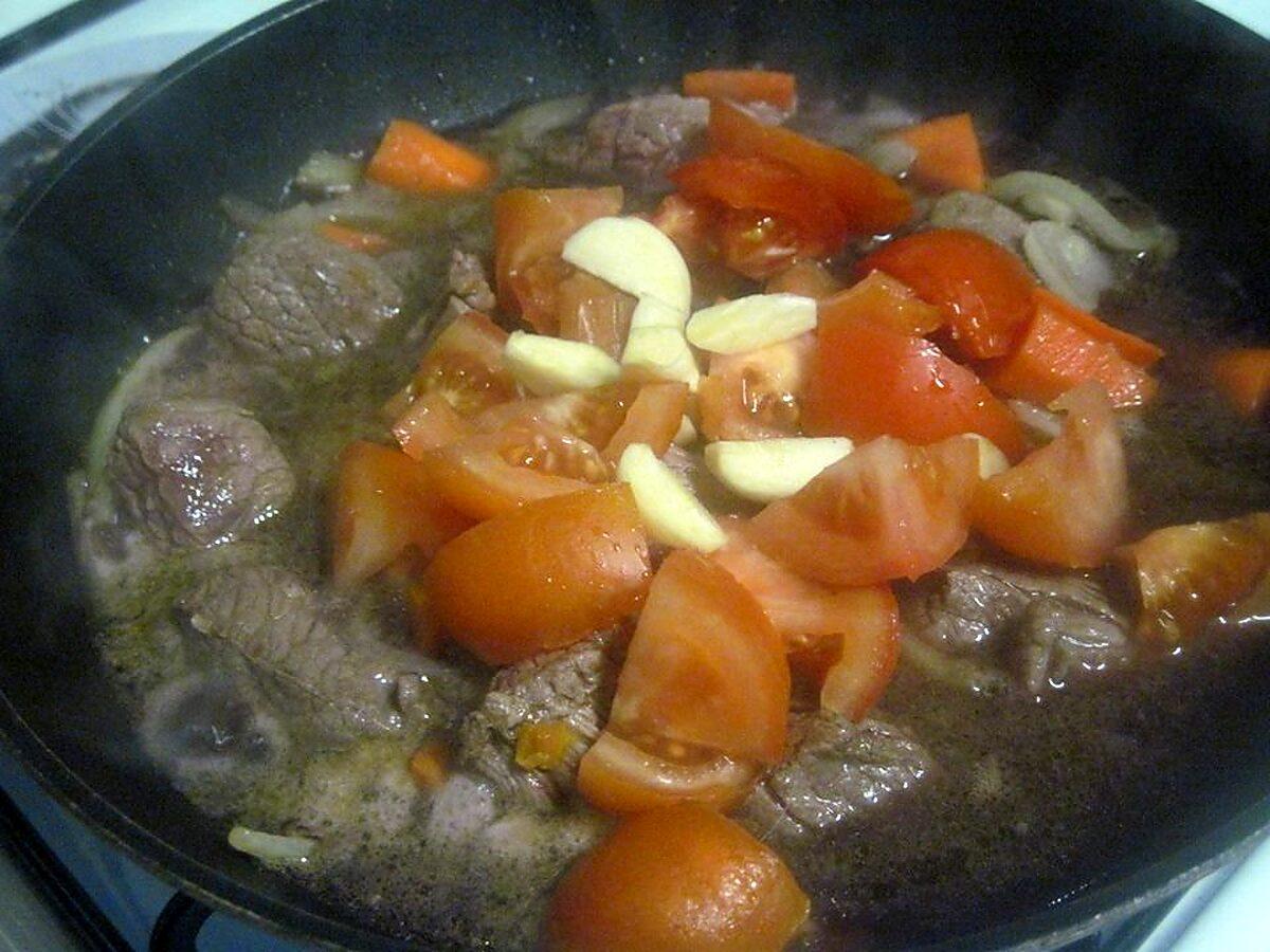 recette Bœuf Bourguignon et carottes.