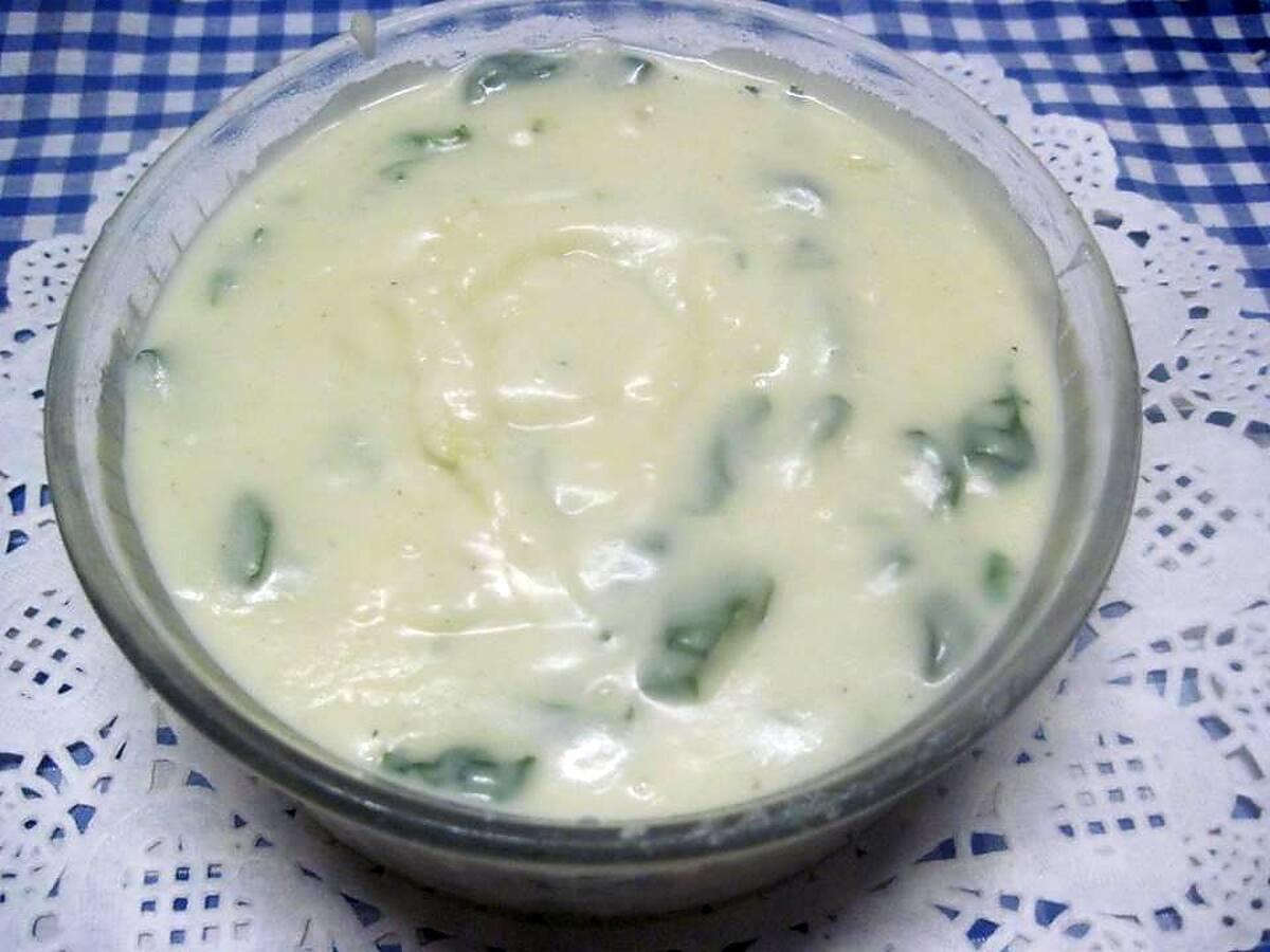 recette Sauce béchamel au basilic.