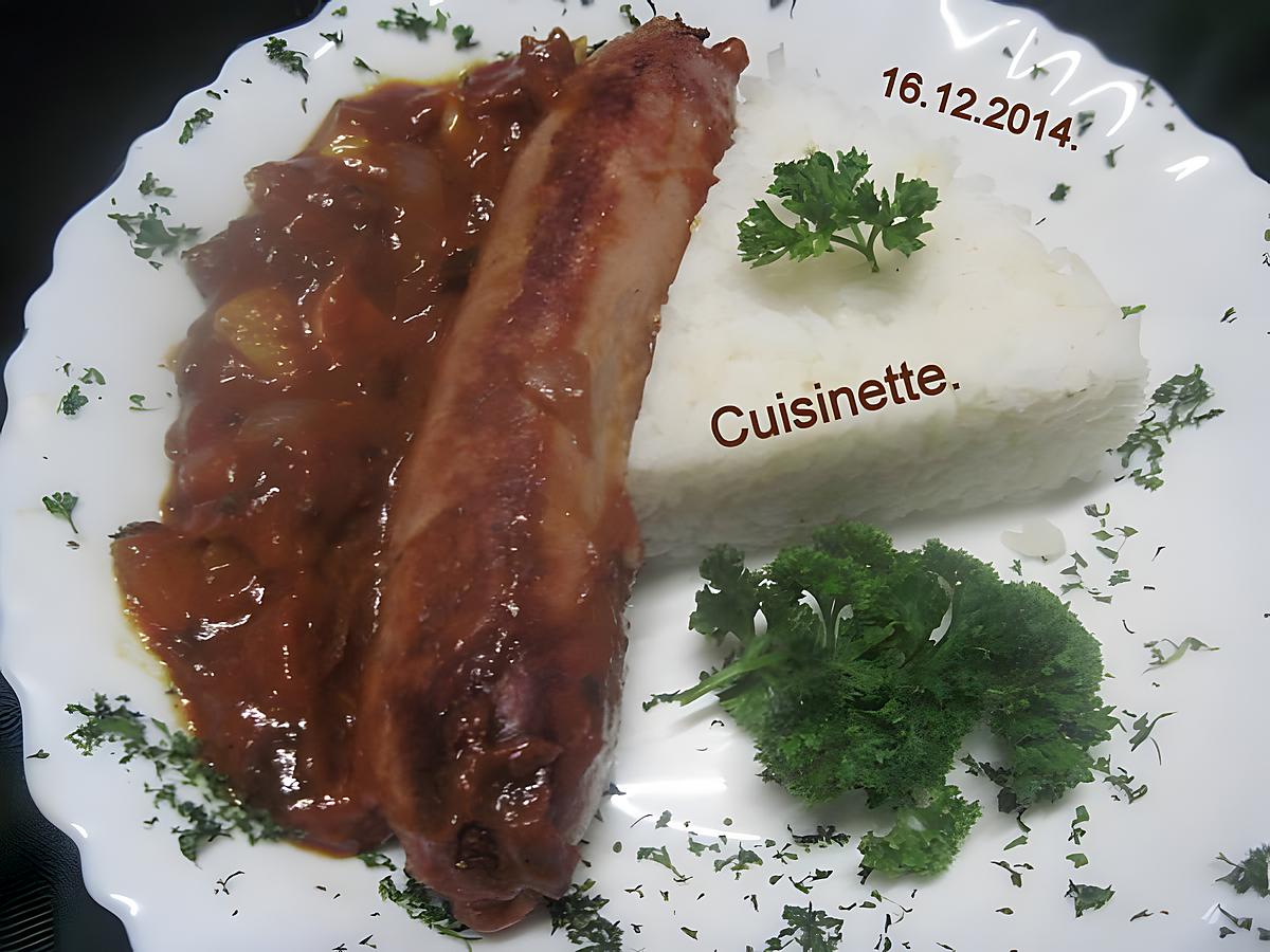 recette Saucisses de Toulouse au Massalé.