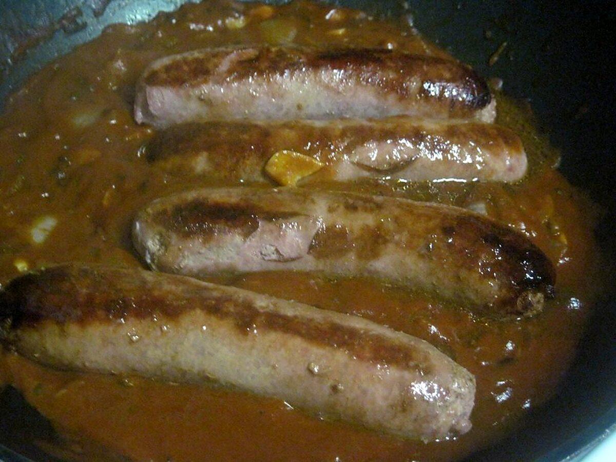 recette Saucisses de Toulouse au Massalé.