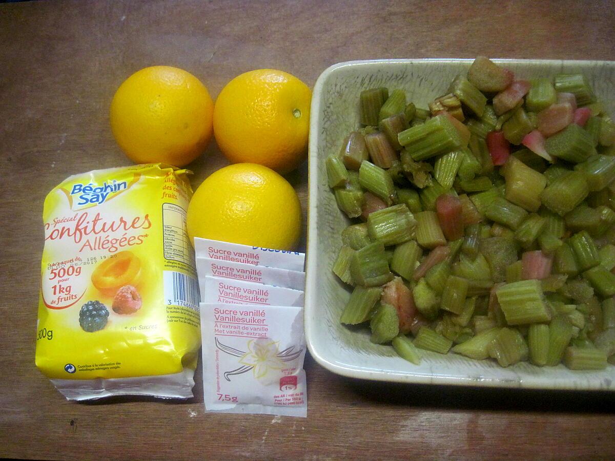 recette Confiture de rhubarbe au jus d'orange.MAP.