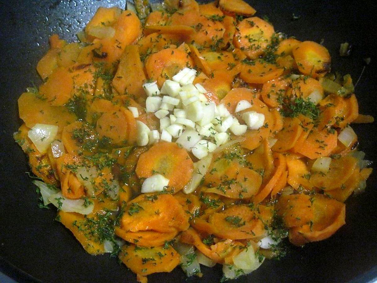 recette Carottes Vichy a la viande de dinde.