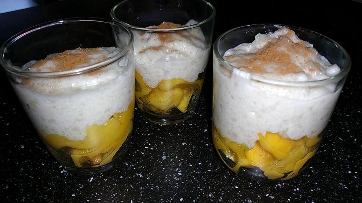 recette Perles de tapioca au lait de coco et à la mangue