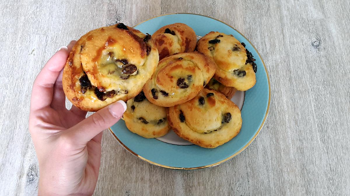 recette Roulés aux raisins