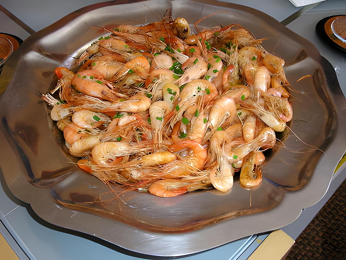 recette Crevettes Roses flambées au Pastis