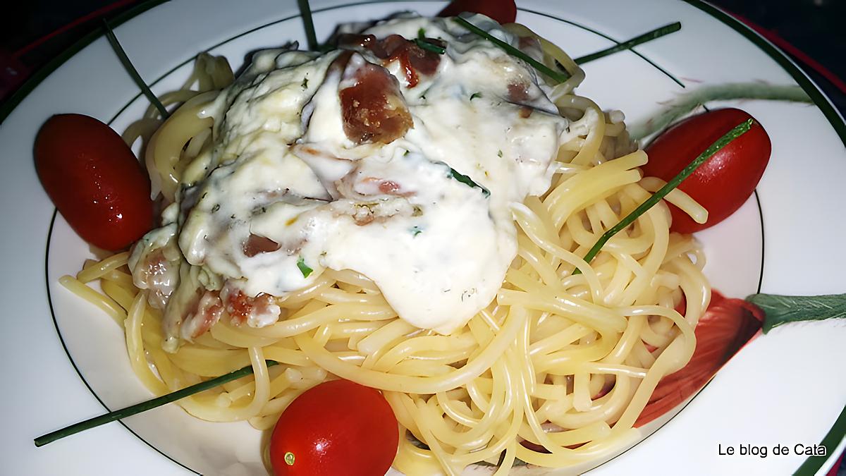 recette Spaghettis sauce Philadelphia