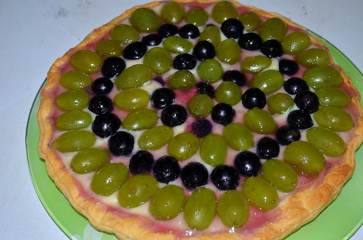 recette TARTE AUX 2 RAISINS