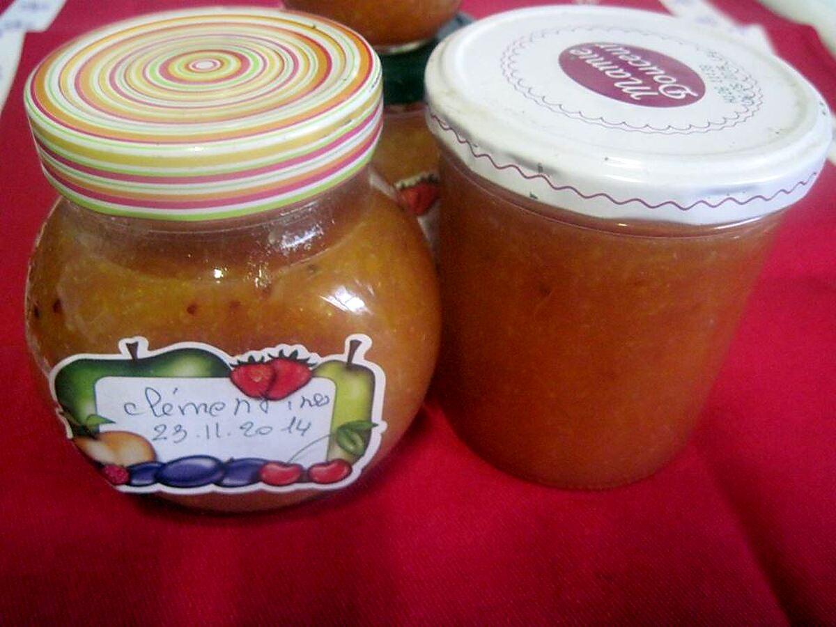 recette Confiture de clémentines. sucre allégé.