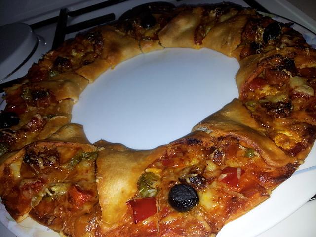 recette Pizza *soleil* au chorizo poivron et chévre